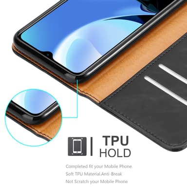 Xiaomi RedMi 9T / POCO M3 Plånboksfodral Skal (Svart)