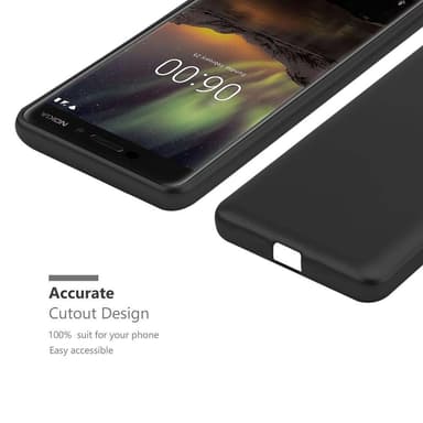 Skal Nokia 6.1 Fodral Case (Svart)