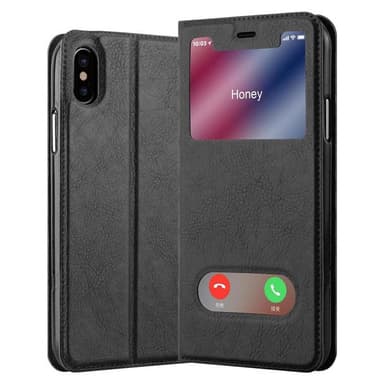 iPhone XS MAX Plånboksfodral Skal (Svart)