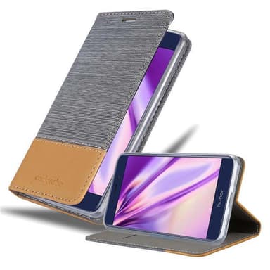 Honor V9 PLAY Plånboksfodral Skal (Grå)