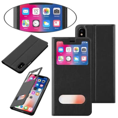 iPhone XS MAX Plånboksfodral Skal (Svart)