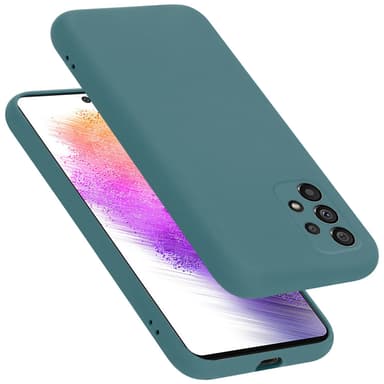 Samsung Galaxy A73 5G Skal Fodral Case (Grön)