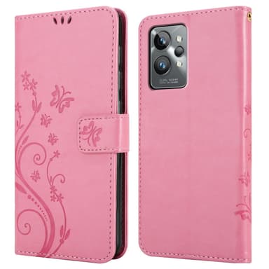 Realme GT 2 PRO Plånboksfodral Skal (Rosa)