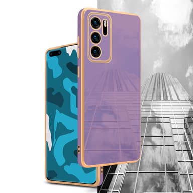 Huawei P40 Skal Fodral Case (Lila)
