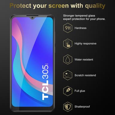TCL 305i Skyddsglas Skyddsfilm Skärmskydd