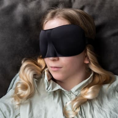 Ögonmask i BLACK - Ergonomiskt förformad