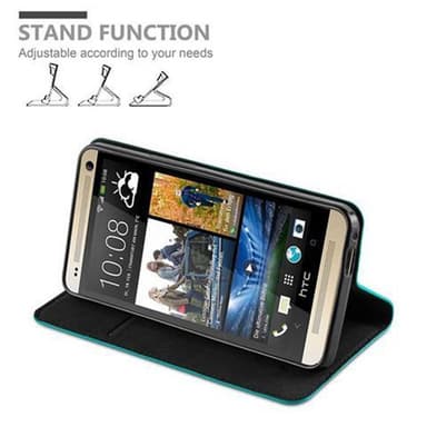 HTC ONE M7 Skal Fodral Case (Turkos)