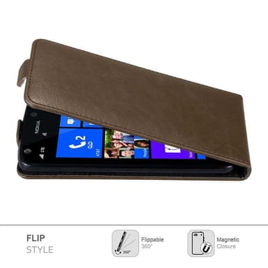 Nokia Lumia 925 Flipfodral Skal (Brun)