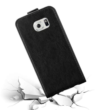 Samsung Galaxy S6 EDGE Flipfodral Skal (Svart)
