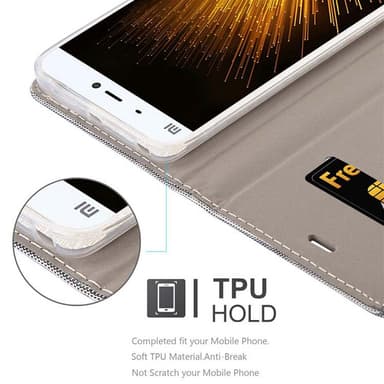 Xiaomi Mi 5 Plånboksfodral Skal (Grå)