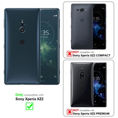 Sony Xperia XZ2 Plånboksfodral Skal (Blå)