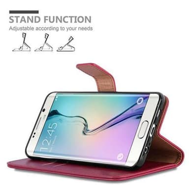 Samsung Galaxy S6 EDGE Plånboksfodral Skal (Röd)