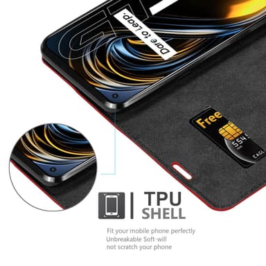 Realme GT / GT Neo 2T / Q3 PRO Skal Fodral Case (Röd)