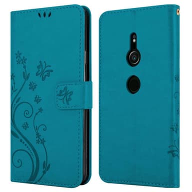 Sony Xperia XZ2 Plånboksfodral Skal (Blå)