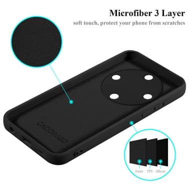 Honor Magic 5 Lite 5G Skal Fodral Case (Svart)