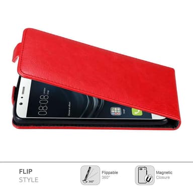 Huawei P9 LITE 2016 / G9 LITE Flipfodral Skal (Röd)