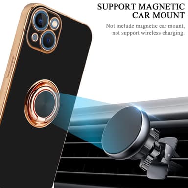 iPhone 14 Skal Fodral Case (Svart)