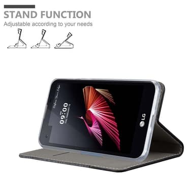 LG X SCREEN Plånboksfodral Skal (Grå)