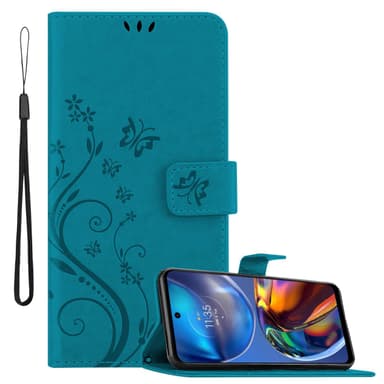 Motorola MOTO E32 4G / E32S Plånboksfodral Skal (Blå)