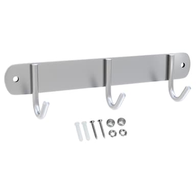 Klädstång Klädkrokar Klädhängare (modell e - 3 krokar)