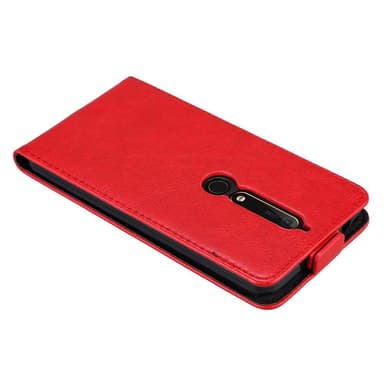 Nokia 6.1 Flipfodral Skal (Röd)