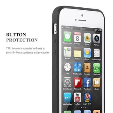 Skal iPhone 5 / 5S / SE 2016 Fodral Case (Svart)