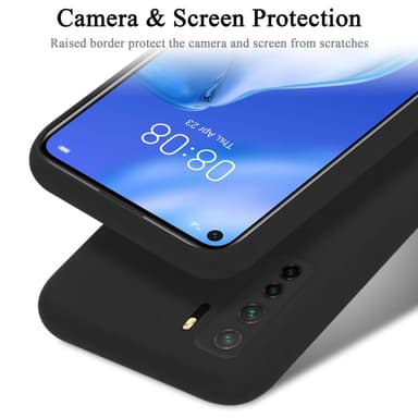 Huawei P40 LITE 5G / NOVA 7 SE Skal Fodral Case (Svart)