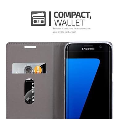 Samsung Galaxy S7 EDGE Plånboksfodral Skal (Blå)