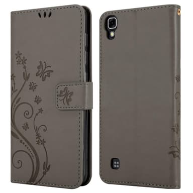 LG X POWER Plånboksfodral Skal (Grå)
