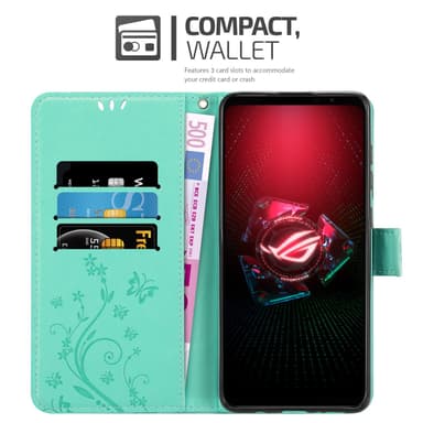 Asus ROG Phone 5 Plånboksfodral Skal (Turkos)