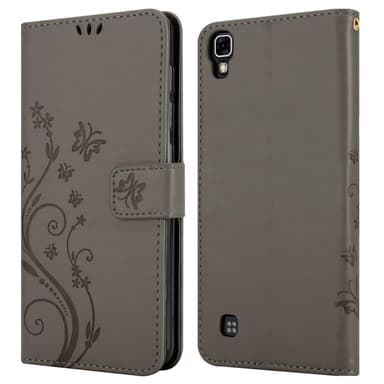 LG X POWER Plånboksfodral Skal (Grå)