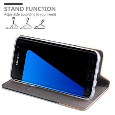 Samsung Galaxy S7 EDGE Plånboksfodral Skal (Blå)