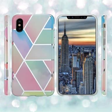iPhone X / XS Plånboksfodral Skal (Rosa)