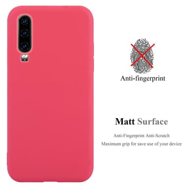 Skal Huawei P30 Fodral Case (Röd)