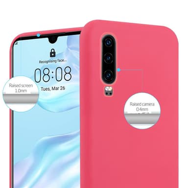 Skal Huawei P30 Fodral Case (Röd)