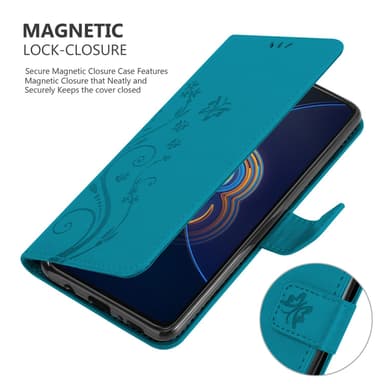 Asus ZenFone 8 FLIP Plånboksfodral Skal (Blå)