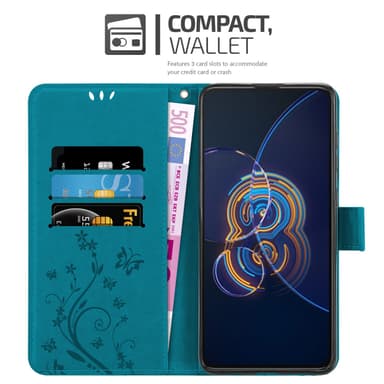Asus ZenFone 8 FLIP Plånboksfodral Skal (Blå)