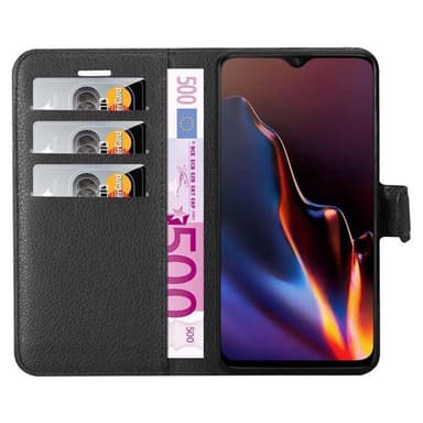OnePlus 6T Plånboksfodral Skal (Svart)