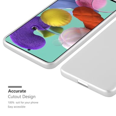 Skal Samsung Galaxy A71 4G Fodral Case (Silver)