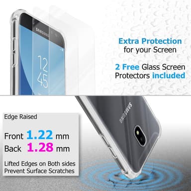 Samsung Galaxy J5 2017 Skal Fodral Case (Transparent)
