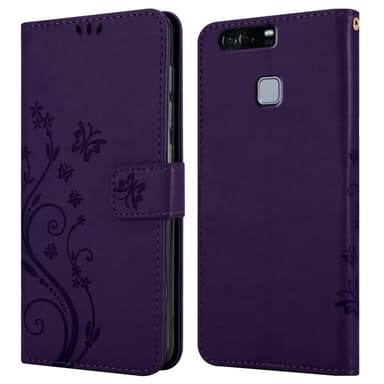 Huawei P9 PLUS Plånboksfodral Skal (Lila)