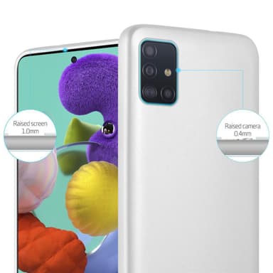 Skal Samsung Galaxy A71 4G Fodral Case (Silver)