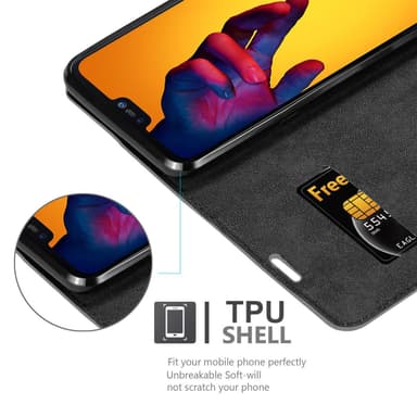 Huawei P20 LITE 2018 / NOVA 3E Skal Fodral Case (Grå)