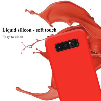 Samsung Galaxy NOTE 8 Skal Fodral Case (Röd)