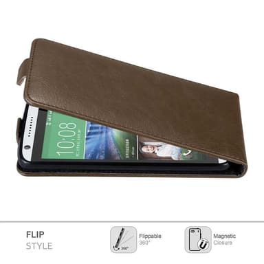 HTC Desire 820 Flipfodral Skal (Brun)
