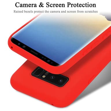 Samsung Galaxy NOTE 8 Skal Fodral Case (Röd)