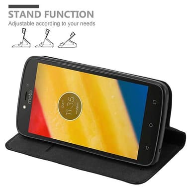 Motorola MOTO C PLUS Skal Fodral Case (Svart)