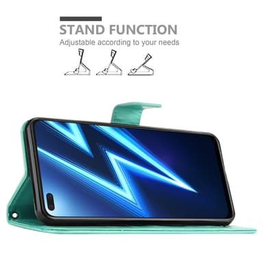 Realme 6 PRO Plånboksfodral Skal (Turkos)