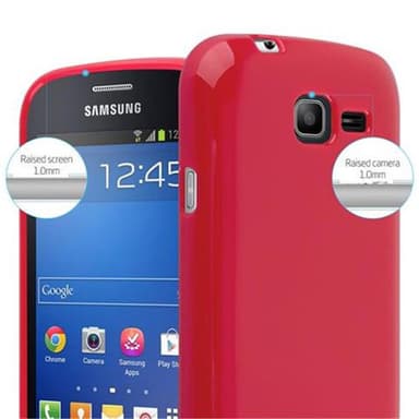 Samsung Galaxy TREND LITE Skal Fodral Case (Röd)