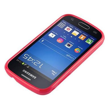 Samsung Galaxy TREND LITE Skal Fodral Case (Röd)